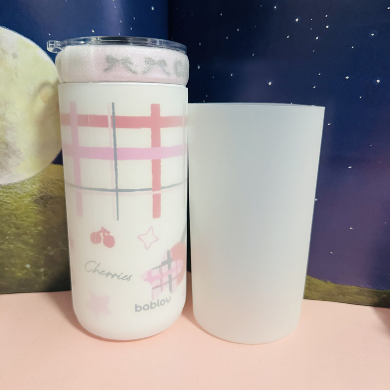 7.5cm硅胶杯套防滑耐磨杯底垫bablov吸管保温杯保护套玻璃杯防摔