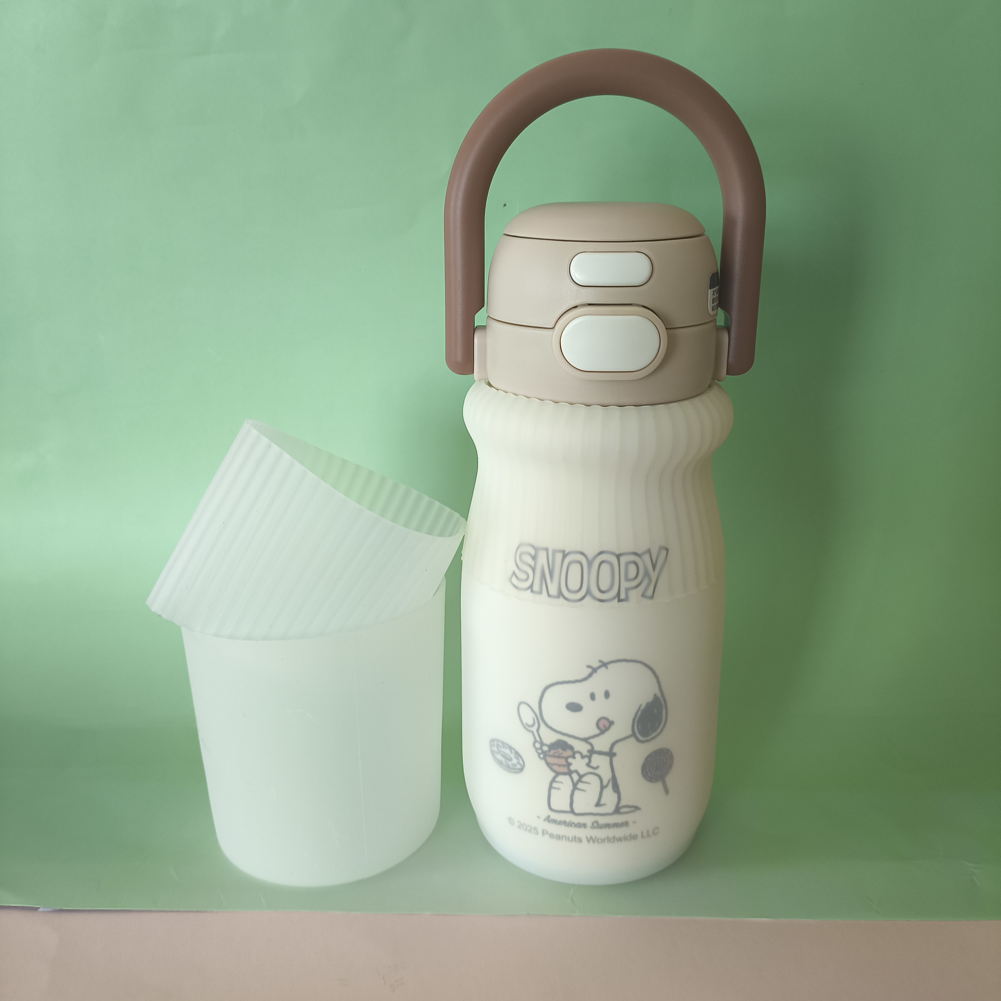 硅胶杯套迪士尼史努比杯保护套