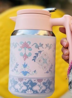 硅胶杯套中国风暖水壶880ml泡茶壶暖瓶防摔套耐磨透白保护套10cm