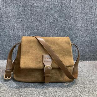 商场撤柜货百搭时尚 女包白菜价处理撞色女简约单肩包复古风邮差包