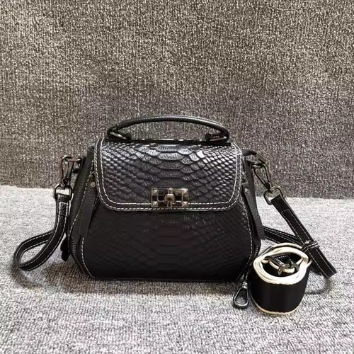 头层牛皮百搭时尚女手提单肩包