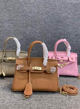 梦嘉丽头层Togo牛皮铂金包女迷你
