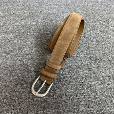 梦嘉丽磨砂牛皮针扣女皮带