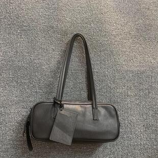 女包小众设计新品 真皮女包头层软牛皮女腋下手提单肩简约OL水桶包