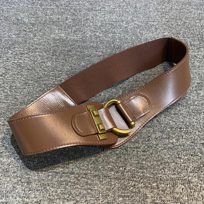 梦嘉丽百搭时尚牛皮宽腰带女