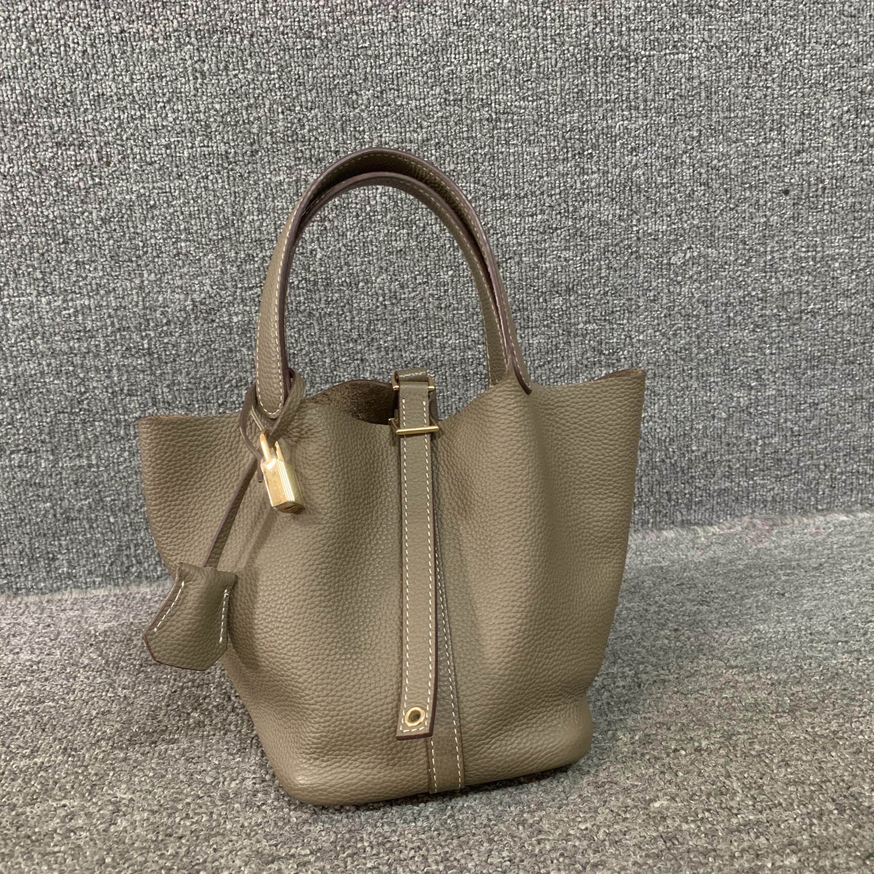 微瑕疵捡漏~~软皮真皮女包韩版百搭时尚头层牛皮手提简约菜篮子包