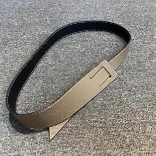 腰带女2024新品 真皮女腰带百搭头层牛皮女搭配毛衣连衣裙宽腰带