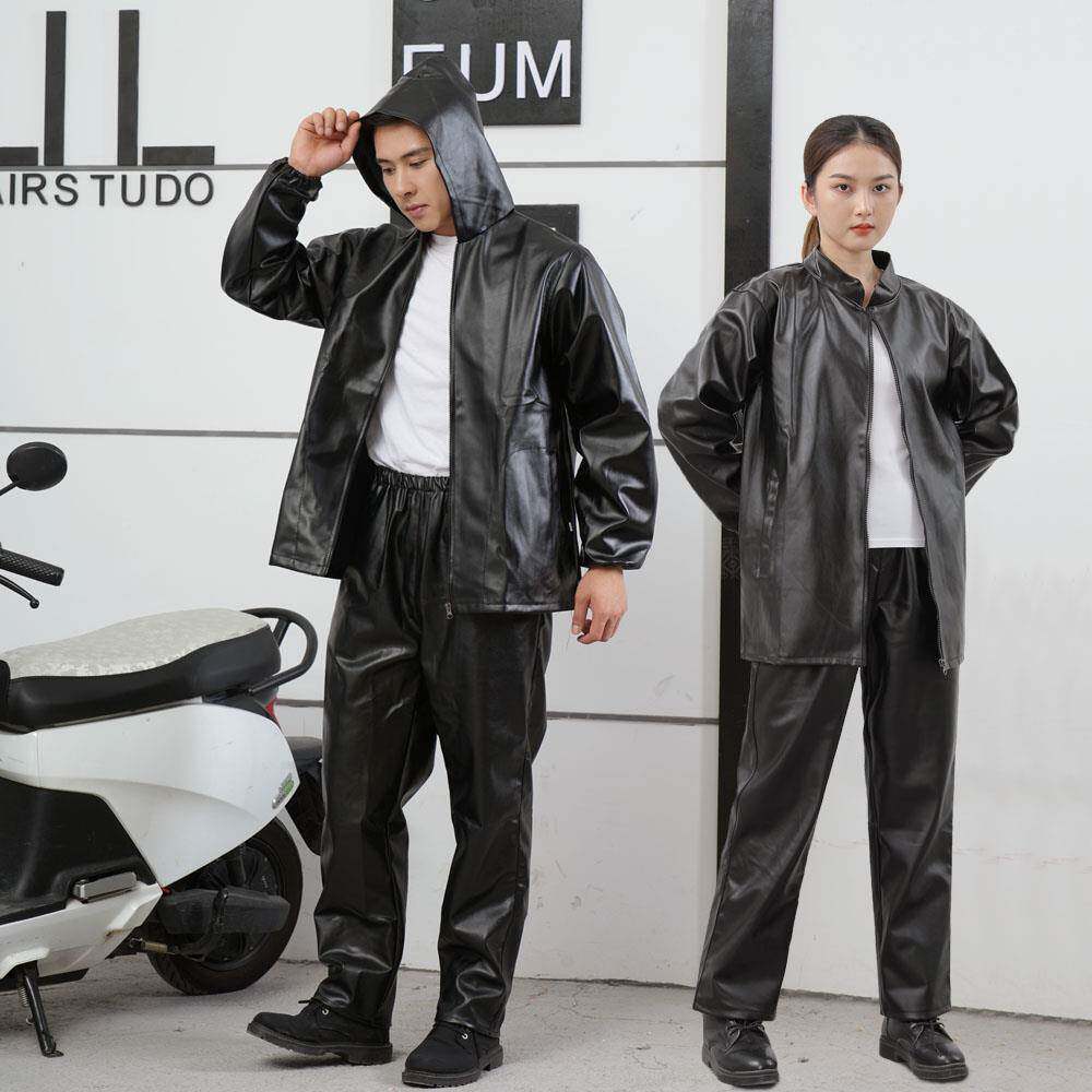 春秋单款皮裤男士松防水防皮油工作ZYLJ-TZ1服衣套装男女正宽阳干