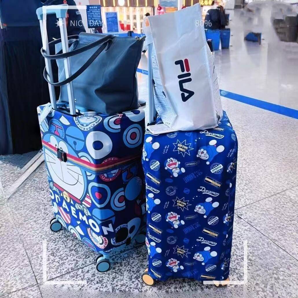 可爱玩行弹箱力套拉杆箱旅行旅游登机李皮偶箱保护罩防尘HIQ袋子