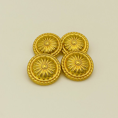 高端复古金色男女西装扣子钮扣