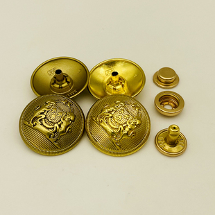 小香风暗扣免缝钉扣金属子母扣摁扣衣服扣子四合扣羽绒服纽扣按扣