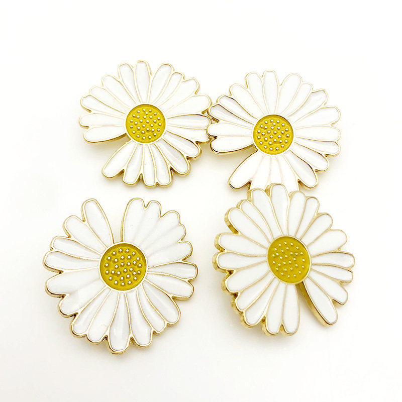 高档金属小雏菊纽扣小香风开衫裙子钮扣连衣裙扣大衣风衣纽扣扣子