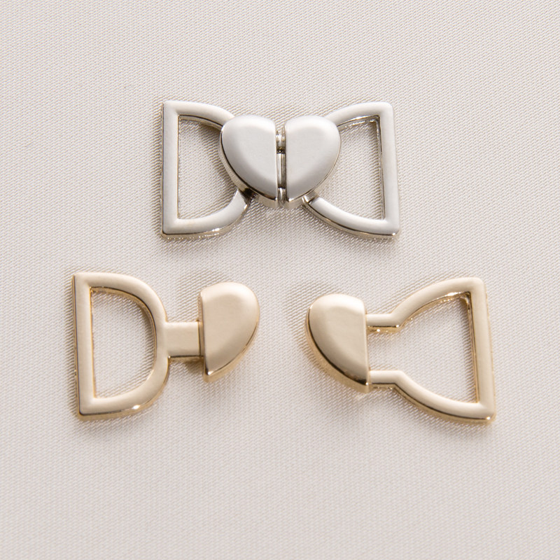 금속 작은 사랑 모양의 네크라인 버클 의류 액세서리 후크 버클 복숭아 하트 모양의 여성 청바지 허리 마술 도구 후크 버클