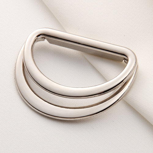 日字扣腰带扣五金半圆双D扣大衣风衣农袖口箱包背带装饰调节扣子