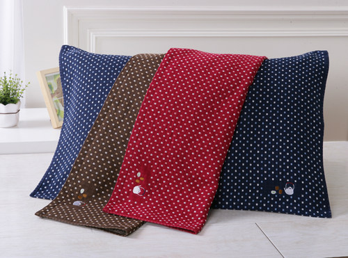 金号依诗家枕巾枕头巾纱布纯棉全棉情侣单人加厚成人欧式SK2255一