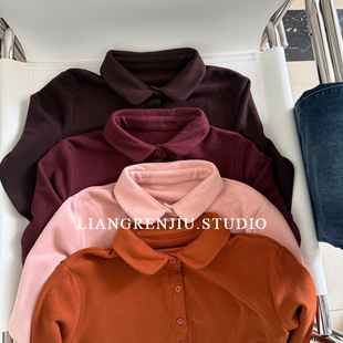 打底衫 双面绒感翻领套头长袖 687MR 优质好货 非常保暖