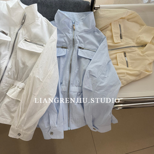 巧Xi正品。收腰立领防晒长袖春夏薄款外套68059MR
