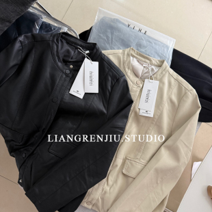 简洁优质抗风外套2403AR 皮衣新款 乐莎正品 春季