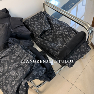 休闲裤 奥粒绒 碎花腰果花宽松气球裤 加厚绒超温暖 8167D 腔调