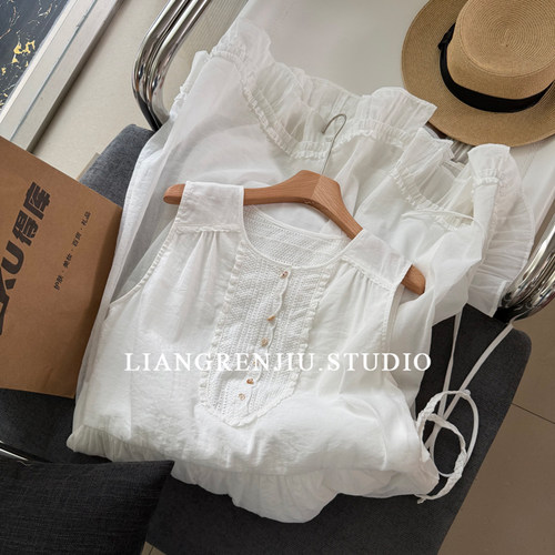 双me正品。漂亮款。精致无袖夏季仙女刺绣收腰连衣裙MR