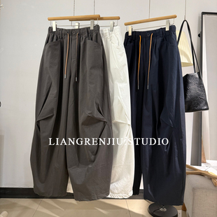 店主私藏。品牌剩。水洗棉。宽大裤腿调性痞帅工装裤8868W