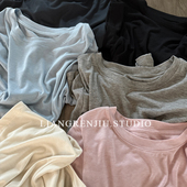 高端面料 夏季 B备 醋纤莱赛尔 短袖 简约百搭T恤9962B8R