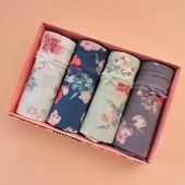 冰丝31973石墨烯性感31975速干黑抗菌平角裤 高腰大码 正品 彩田内裤