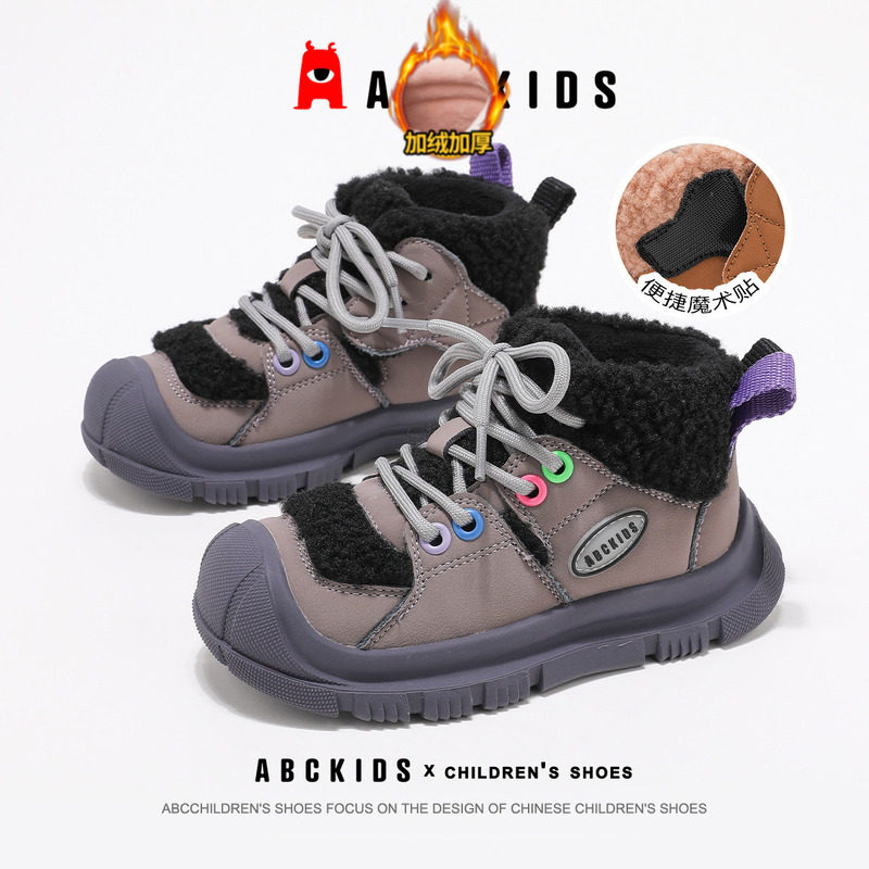 abckids儿童棉鞋加棉保暖耐磨