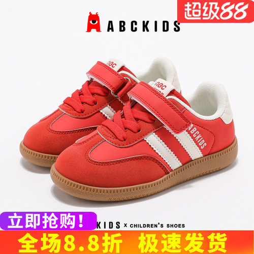 abckids儿童运动鞋时尚防滑轻便