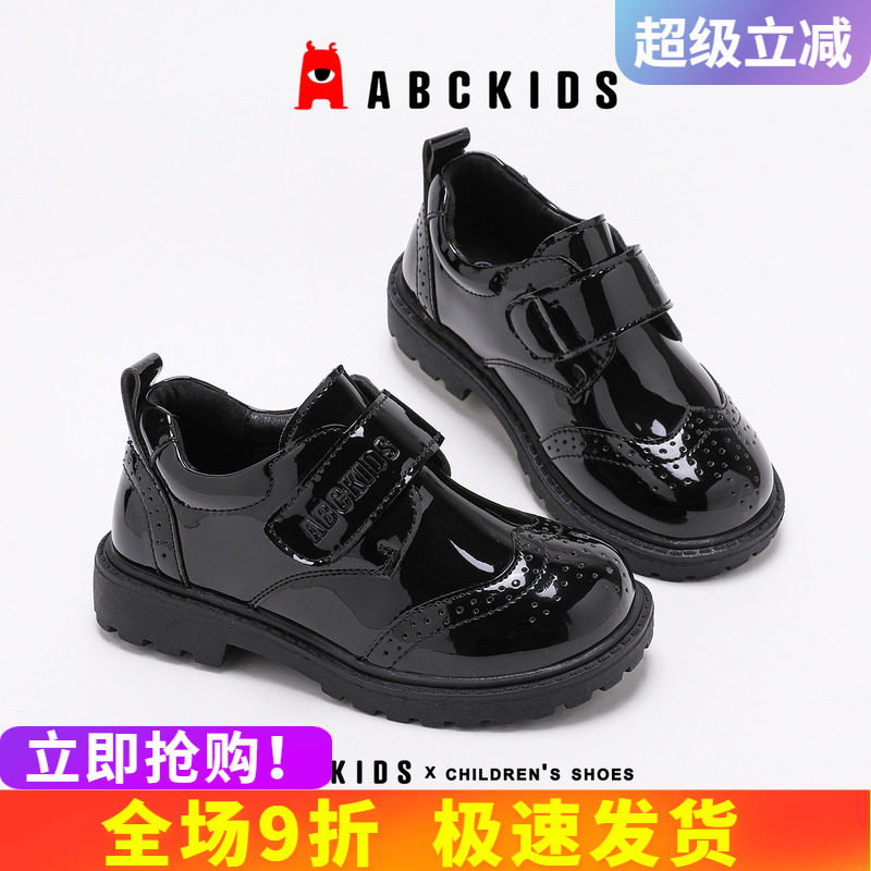 abckids儿童皮鞋演出英伦小皮鞋图片