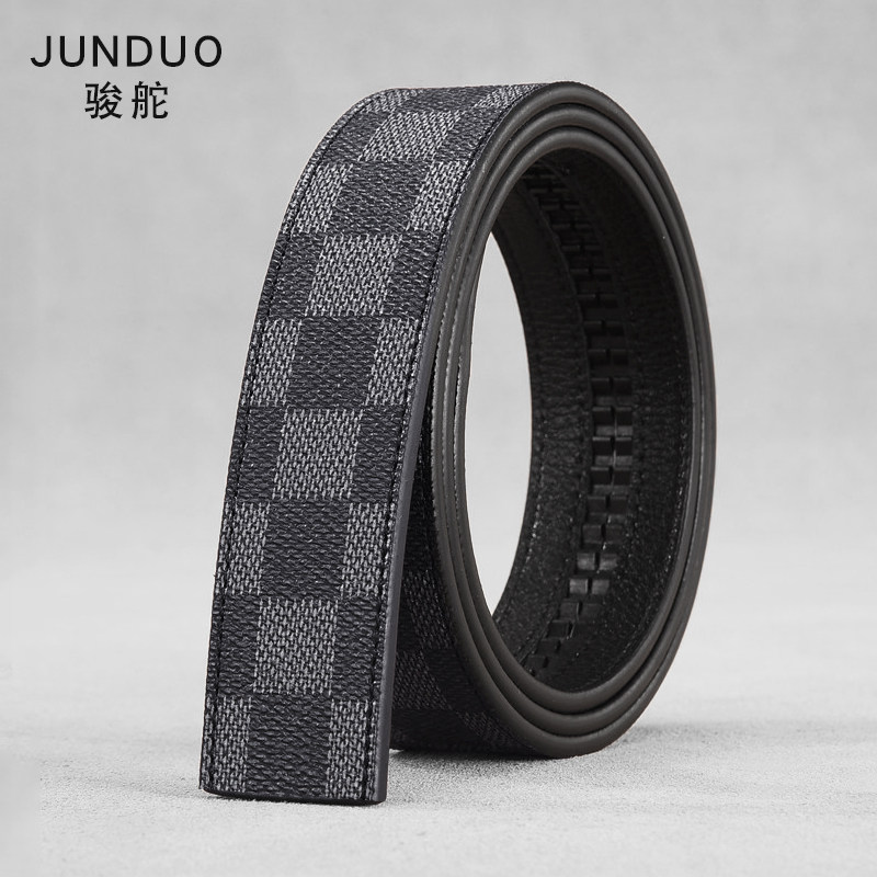 无头皮带男真皮头层牛皮不带头格子纹腰带身无扣裤带条3.5cm高档,服饰配件/皮带/帽子/围巾,腰带/皮带/腰链,淘宝优惠券,粉丝福利购,淘宝优惠卷