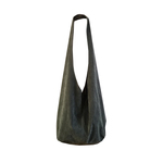 原创自制斜跨包 蓝灰色 绒布包单肩包文艺复古饺子包单车包 包邮