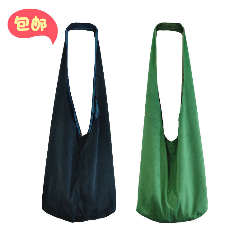 原创自制 蓝灰色草绿色斜跨包 绒布包单肩包文艺复古饺子包单车包