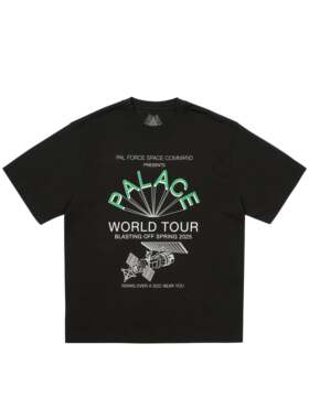 PALACE 25ss太空系列地球编码T恤字母印花男女同款圆领全棉短袖