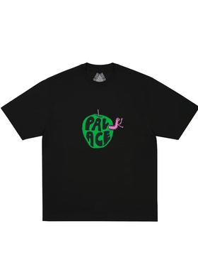 PALACE 25SS坏苹果印花短袖全棉时尚简约圆领T恤男女同款潮牌半袖