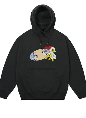 palace 25FW漫画女孩印花连帽卫衣 男女同款潮流休闲上衣秋冬帽衫