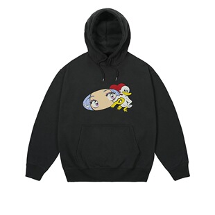 palace 25FW漫画女孩印花连帽卫衣 男女同款潮流休闲上衣秋冬帽衫