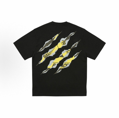 Palace 25ss爪破爆裂三角字母印花T恤男女同款圆领全棉潮牌短袖