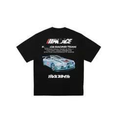 Pal 25Ss Nissan Racing Print Short-Sleeved Trendy Brand Unisex Half-Sleeve All-Cotton Casual Trendy T-Shirt
