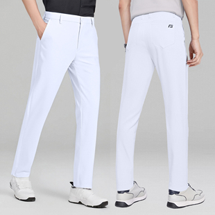 春秋裤 长裤 子男装 球裤 白色不透 夏季 速干高弹力运动长裤 高尔夫男士