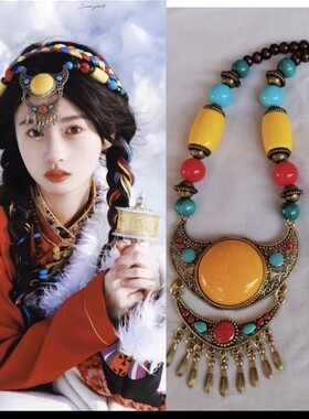 民族风项链帽子头饰项链