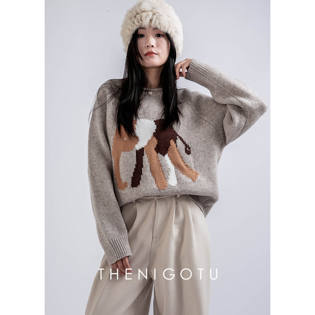 宽松针织毛衣2024年冬季