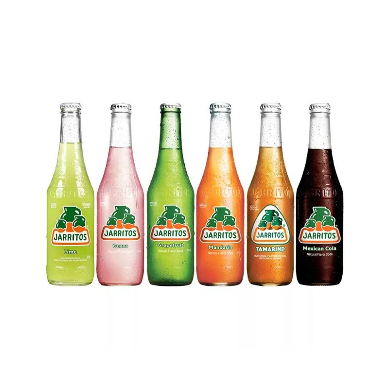 JARRITOS墨西哥进口加锐得碳酸饮料青柠/橘子/番石榴/罗望子味