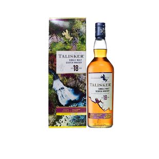 进口洋酒 TALISKER 泰斯卡18年单一麦芽苏格兰威士忌 烈酒 700ml