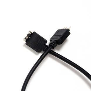 90度弯头5v3针延长线主板ARGB神光同步防压防顶住显卡灯线延长线