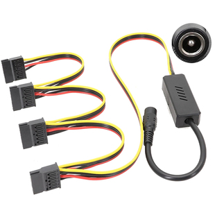 适配器DC5525转硬盘线DC12V转SATA外接供电模块NAS12V转5V降压板