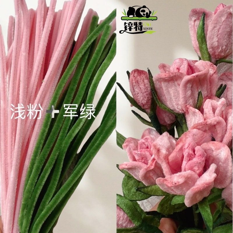 锌工花di材包礼物送闺蜜友特手玫瑰花束y料扭扭棒编织制作女装饰,玩具/童车/益智/积木/模型,手工创意粘贴类,淘宝优惠券,粉丝福利购,淘宝优惠卷