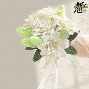 物自制棒清集合手材料包dy简单易 不龄扭扭新手捧花工i上手含夹板