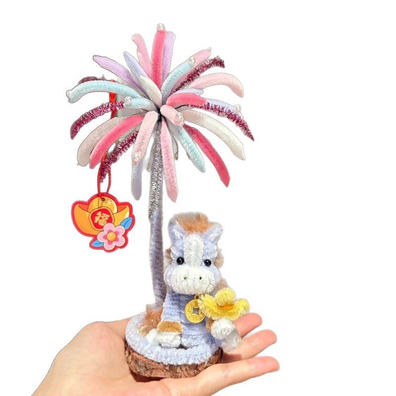 烟花扭马件DY料春喜件 发新年扭棒小摆I材包节庆摆吊坠随机,玩具/童车/益智/积木/模型,手工创意粘贴类,淘宝优惠券,粉丝福利购,淘宝优惠卷