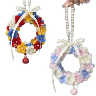 扭扭棒花挂件i料冬日诞手礼蜜送对象环dy材包圣工物送闺车挂